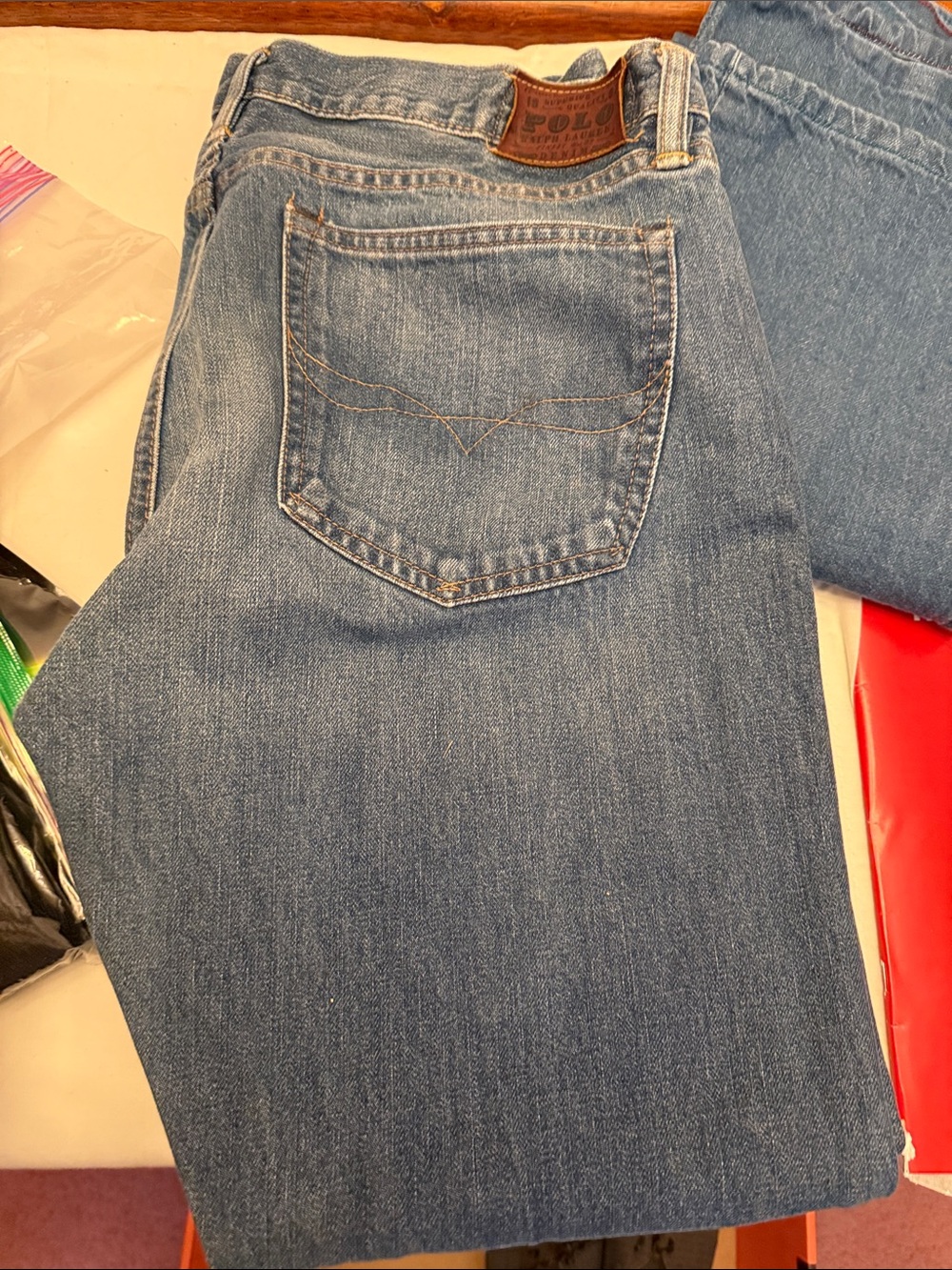 Polo by Ralph Lauren Men's Straight Jeans - Medium Blue
